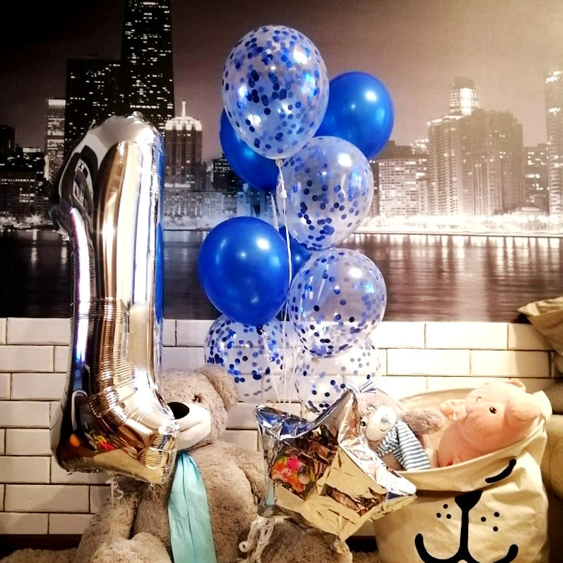 Buy Home Lux - Ballons & Accessories - 10Pcs Metal Latex Balloons Confetti  Balloon Set For Wedding Birthday Party Balloons Decoration Baby Shower  Helium Online - Shop Home & Garden on Carrefour UAE
